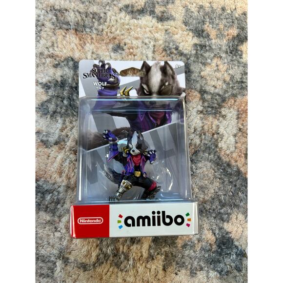 Nintendo Super Smash Bros. - Wolf (starfox) Amiibo Figure New In Box - Picture 1 of 5
